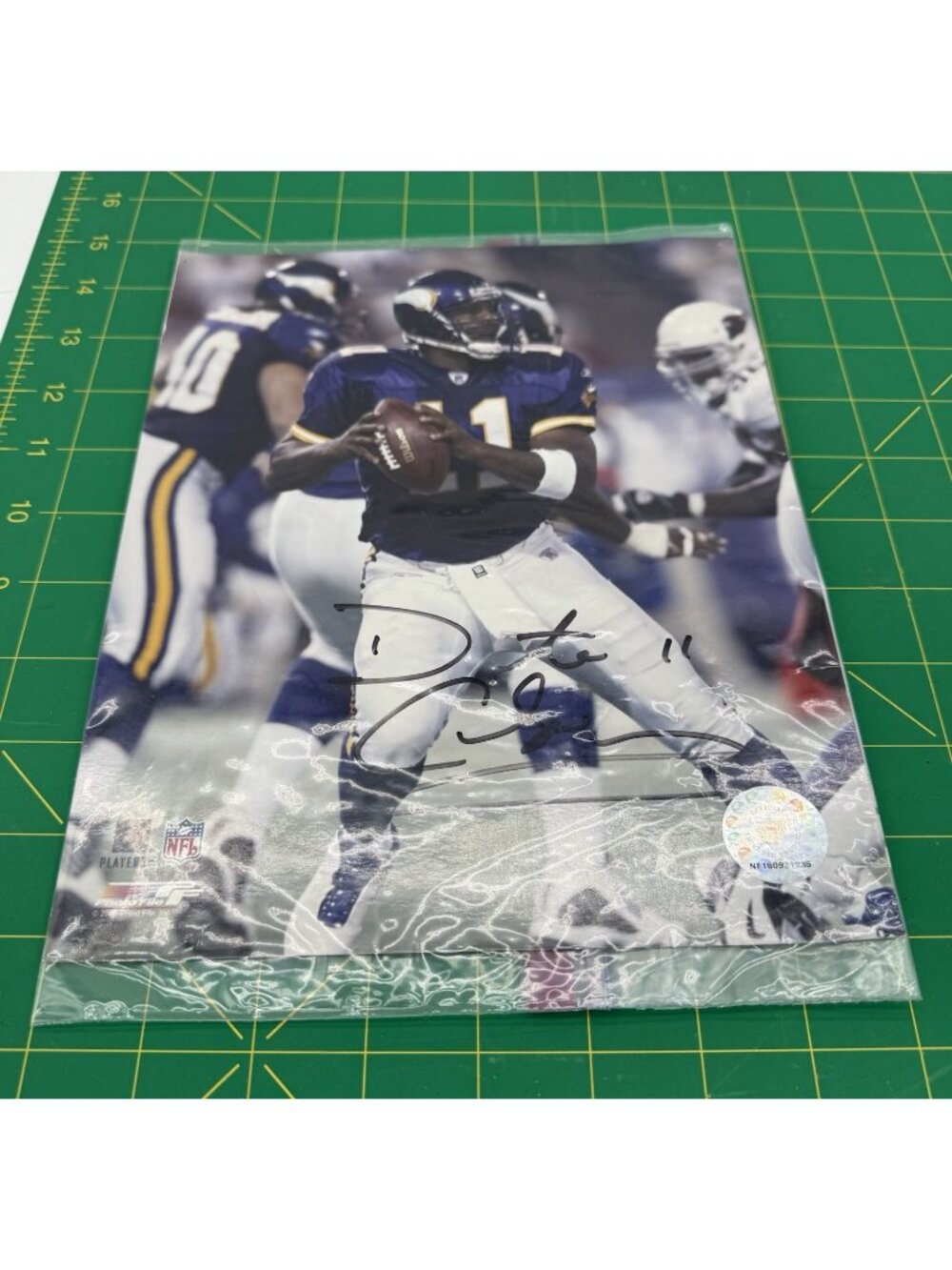 Vikings Dante Culpepper  8x10 Autographed NFL